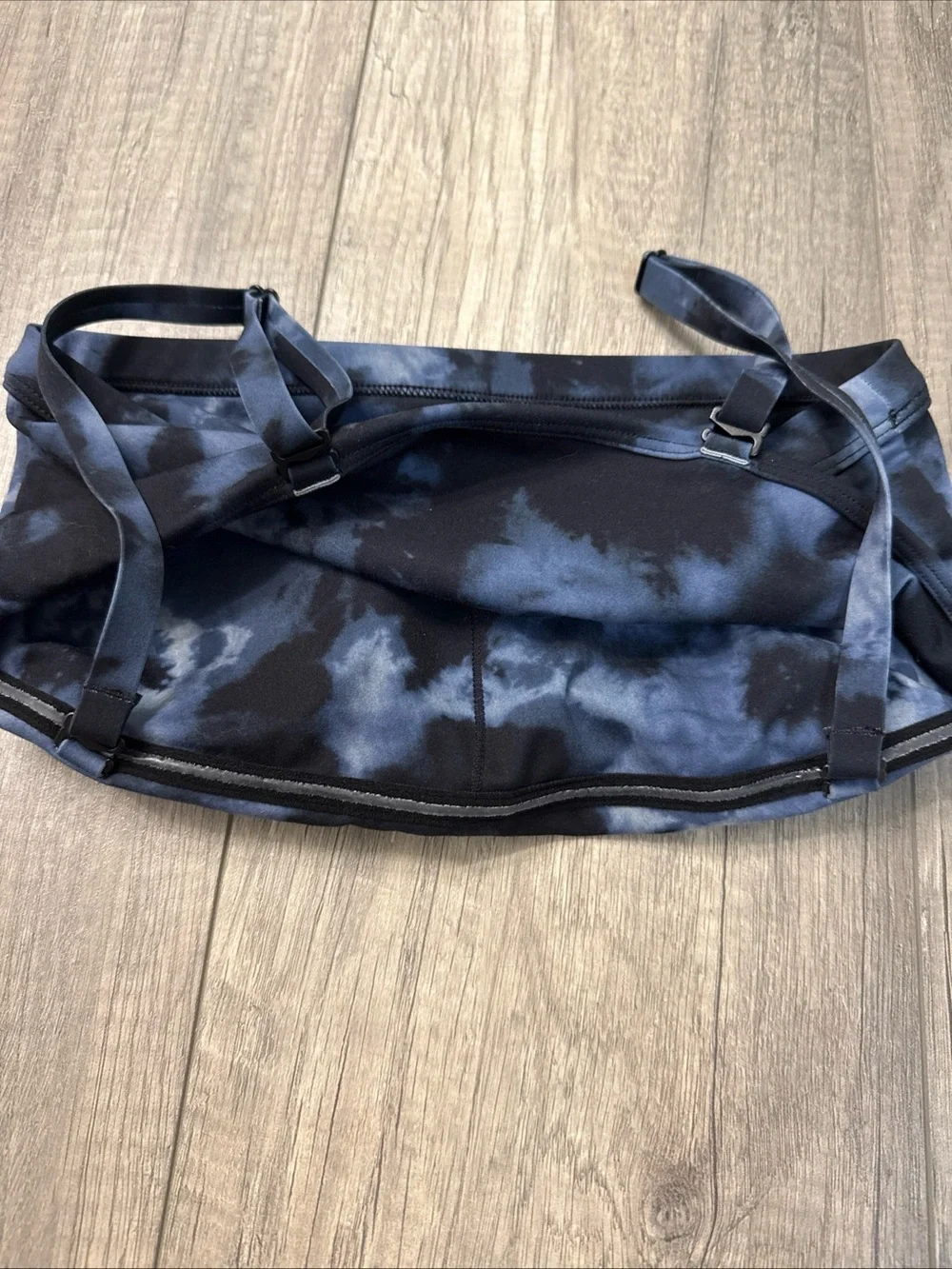 LSKD Tie-Dye Navy Adjustable Sports Bra